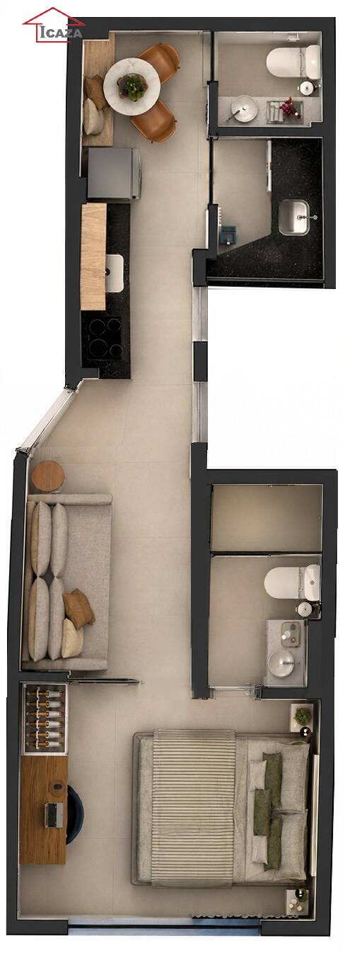 Apartamento, 1 quarto, 35 m² - Foto 21